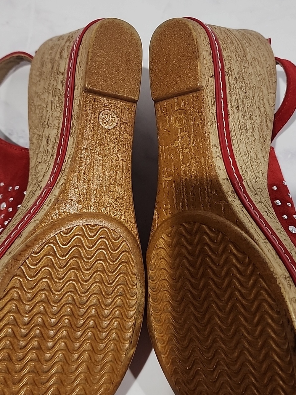 Spring Step Orella Red Open Toe Sandals - Picture 8 of 9